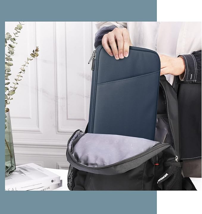 TiMOVO 9-11" Tablet Sleeve Bag for iPad 11-inch A16 2025, iPad 10.9"/10.2"| Air 11 Inch/5th/4th Gen. 10.9", Galaxy Tab A9+/A11Plus 11", Protective Bag with Pocket, Space Gray