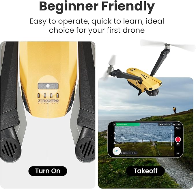 Drones with Camera for Adults 4K, VCOPTER Falcon Mini Bi-Copter Design, Inverted Flight Capability, Max Speed 16m/s, 10000 ft Video Transmission, 1 Battery for 34-Min Max Flight Time, 249g