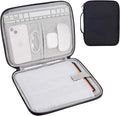 iPad Pro 12.9 Carrying Case Bag, Padded Tablet Sleeve for iPad Pro 13-in (M4), iPad Air 13-in (M2), Surface Pro 9/8, 12.4 Galaxy Tab S9+/S8+ (Black-12.9)
