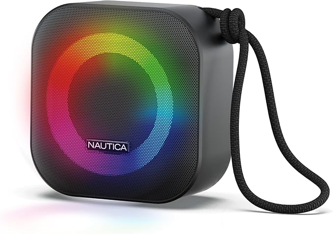 Nautica Urban SP400 True Wireless Outdoor Speaker, Portable IPX5 Waterproof Bluetooth Speaker with 2-Hour Quick Charge & 45-Day Standby, Perfect for Camping, Beach, Backyard & Travel
