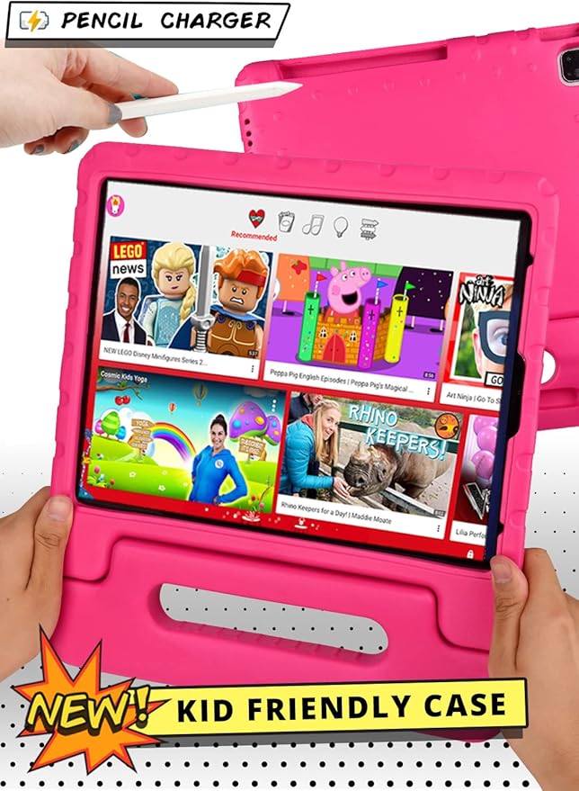 Official Cooper Dynamo for iPad Pro 11 inch Case for Kids 4th/3rd/2nd/1st Generation 2022/2021/2020/2018 | Rugged Foam, Magic Handle, Stand, with Pencil Holder, Eco-Mailer