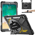 BRAECN Case for iPad Air 3rd Generation 2019 / iPad Pro 10.5 inch 2017, Rugged Heavy Duty Shockproof Cover with Pencil Holder, 360° Rotating Kickstand & Adjustable Hand Strap & Shoulder Strap for Kids