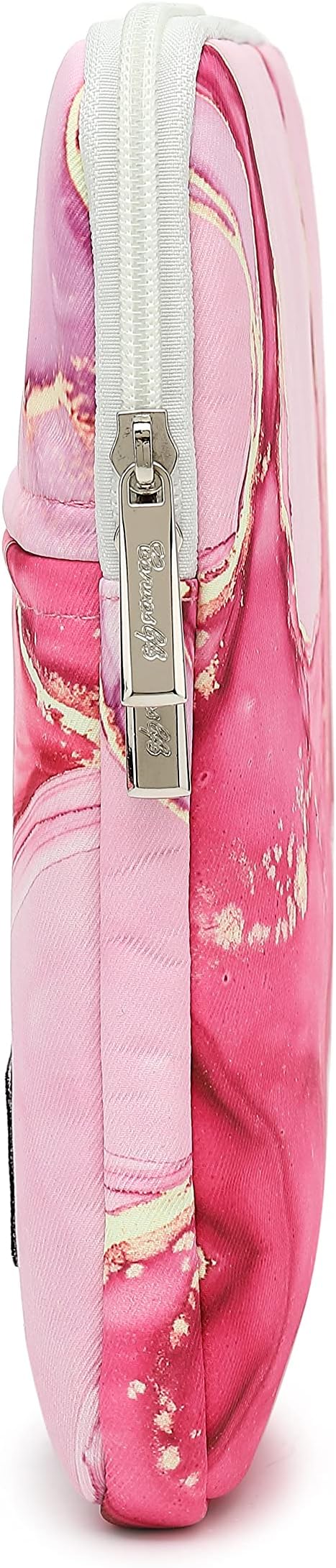 Canvaslife Pink Marble Pattern 13 inch Canvas Laptop Sleeve with Pocket 13 inch 13.3 inch Laptop 13 case13 Sleeve