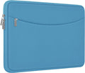 14 inch Laptop Sleeve Case, Shockproof Protective Laptop Cover Briefcase Carrying Computer Bag with Accessory Pocket Portable Computer Sleeve for 14" MacBook, HP, Dell, Lenovo, Acer, Light Blue
