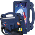 AKABEILA Compatible with Apple iPad mini 6 2021 8.3 inch Tablet Case, Kids Friendly Universal Lightweight Shockproof Protective Case with Shoulder Strap & Stand Handle & Pen Tray Navy Blue