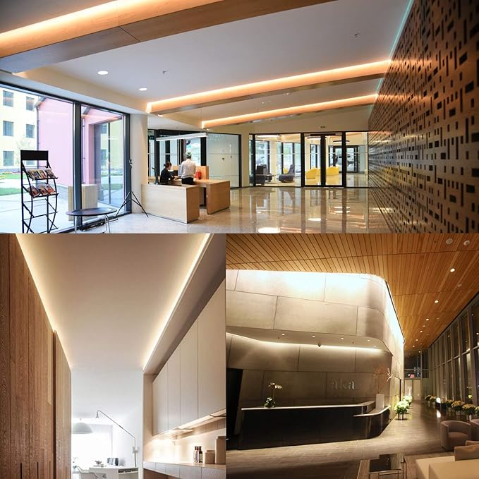 LED Strip Lights Warm White 50ft Dimmable 3000K Strip Lighting, 12V 15M 900 LEDs 2835 Flexible led Light for Bedroom, Kitchen, Home Decoration