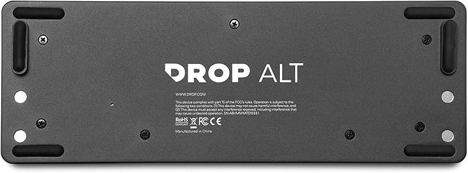 Drop ALT Mechanical Keyboard — 65% (67 Key) Gaming Keyboard, Hot-Swap Switches, Programmable Macros, RGB LED Backlighting, USB-C, Doubleshot PBT, Aluminum Frame (Kaihua Box White, Black)