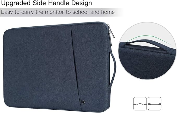 Waterproof Graphics Drawing Artists Tablet Sleeve Bag Compatible with Huion KAMVAS Pro 13 GT-133, XP-Pen Artist 12/13 Pro/14 Carrying Case(Navy Blue)