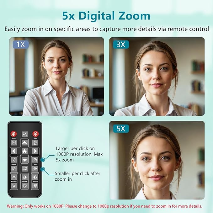4K Webcam for PC, Ultra HD 4K 12MP Webcam with Dual Noise-Reducing Mics, PDAF Autofocus, Streaming Camera for PC, Mac, Laptop, 81° FOV, Ideal for High-end Business Meeting with Skype, Teams, Zoom