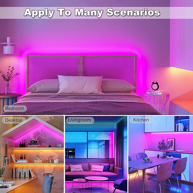 Pink LED Strip Lights USB 5V 4.9ft Small Dimmable COB Light Strip with USB Dimmer Switch for Bedroom, Gaming Setup, TV Backlighting, Vanity Mirror, DIY Crafts, Pink Room Decor