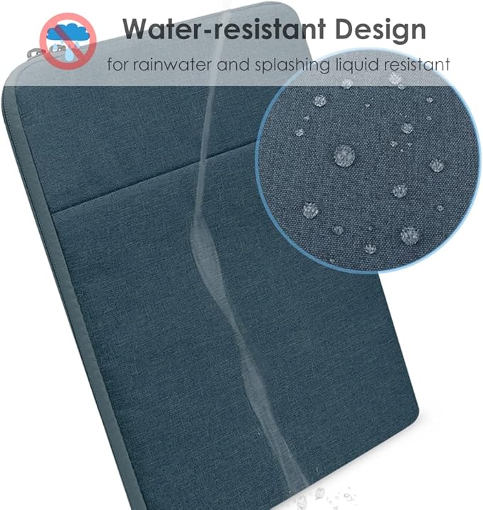 ProElife 12-Inch Laptop Tablet Sleeve Case Cover for 2022-2014 Surface Pro 4/5 / 6/7 / 7+ / 8/9|Surface Laptop Go 1/2/3 12.4"|MacBook Air/Pro 13'' M1|Galaxy Tab S8+/S7+ Bag (Navy Blue)