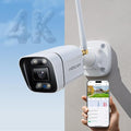 FOSCAM 4K 8MP Security Cameras Wireless Outdoor, 5GHz&2.4GHz WiFi Surveillance Camera for Home Security Outside, 120° FoV, 20x Digital Zoom, AI Detect Human/Vehicle, 66FT Color Night Vision, IP66