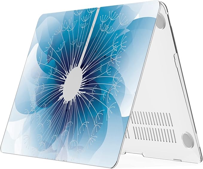IBENZER Compatible with Old Version MacBook Air 13 Inch Case (2010-2017 Release). Models: A1466 / A1369, Plastic Hard Shell Case with Keyboard Cover for Mac Air 13, Dandelion, A13PGY+1