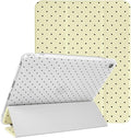 Lovmooful Compatible for iPad 11th 11-Inch A16 (2025),iPad 10 (10.9-Inch,2022 Model,10th Generation) Case with Pencil Holder Cute Polka Dot Aesthetic Design Soft TPU Trifold Stand Protective-Yellow