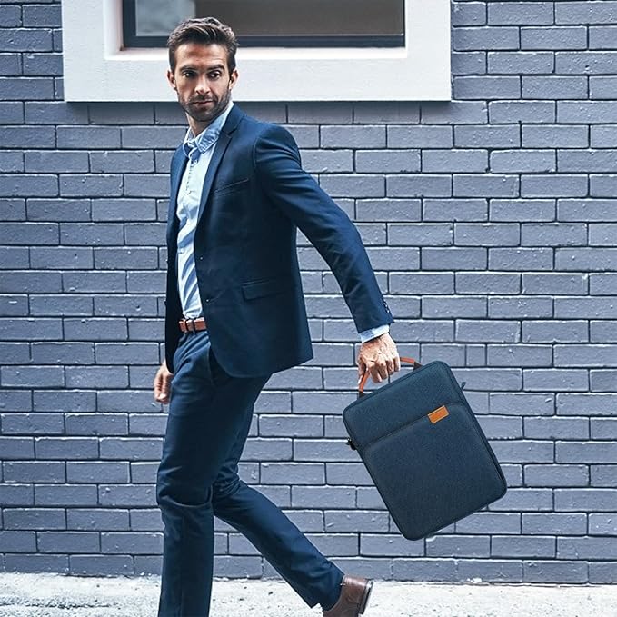 TiMOVO 9-11 Inch Tablet Sleeve Bag with Shoulder Strap for iPad 11-inch A16 2025, iPad 10th Gen. 10.9"/10.2", Galaxy Tab A9+/A11Plus 11", Indigo