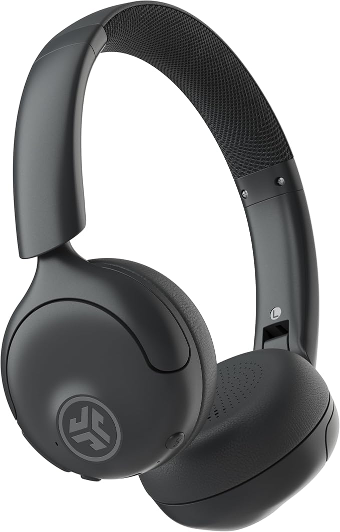 JLab, Go Lux ANC, On Ear Headphones, Active Noise Cancelling, Bluetooth, Multipoint Connection, Graphite