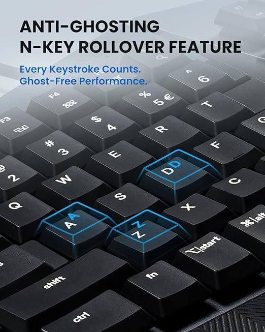 Perixx PERIBOARD-535BR [Firmware Updated] Wired Ergonomic Mechanical Keyboard - Full-Size - Low-Profile Brown Tactile Switches - NKRO Anti-Ghosting - Compatible with Windows and macOS