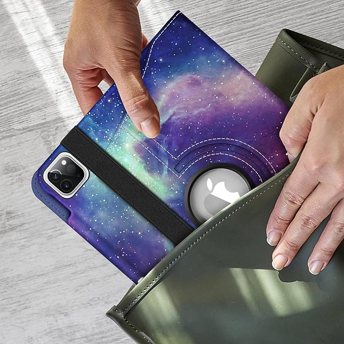 Fintie Rotating Case for iPad Pro 11-inch (4th / 3rd Generation) 2022/2021-360 Degree Swiveling Stand Cover w/Pencil Holder, Auto Sleep/Wake, Also Fit iPad Pro 11" 2nd/1st Gen, Galaxy