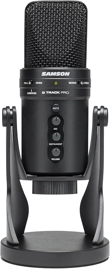 SAMSON G-Track Pro Professional USB Condenser Microphone with Audio Interface