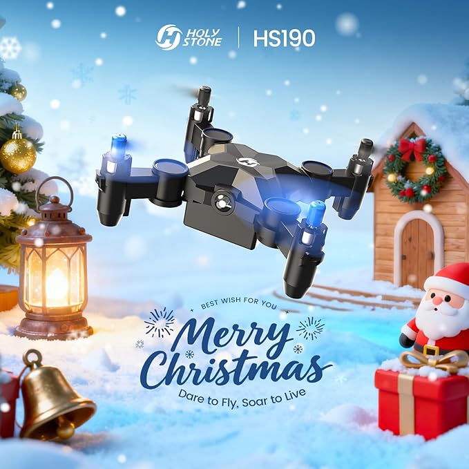 Holy Stone HS190 Foldable Mini Drone for Kids Beginners, Blue