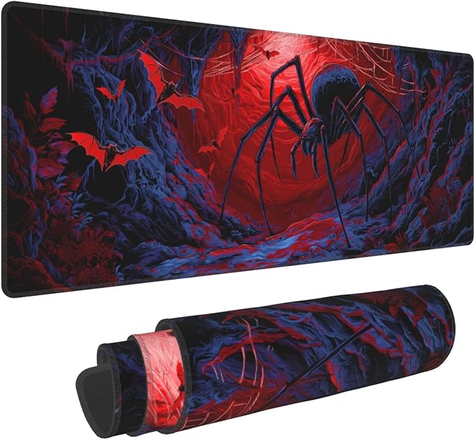 Halloween Mouse Pad Extended Large Gaming Mouse Pad XL Stitched Edges for Gamer Home Office 31.5 X 11.8 Inch
