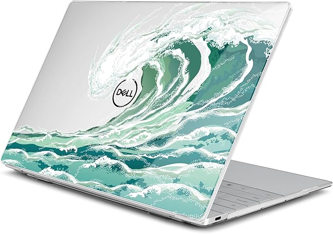 Batianda Case for 2024 Dell XPS 13 Laptop Copilot+ PC 13.4" Display Model Number 9345/9350, Ultra-Slim Lightweight Scratch-Resistant Hard Shell with Professional Protection, Wave