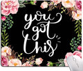 Mouse Pad, Premium-Textured Mouse Mat, Non-Slip Rubber Base Mousepad for Laptop, Computer & PC,9.5×7.9 in,Inspirational Quote You Got This