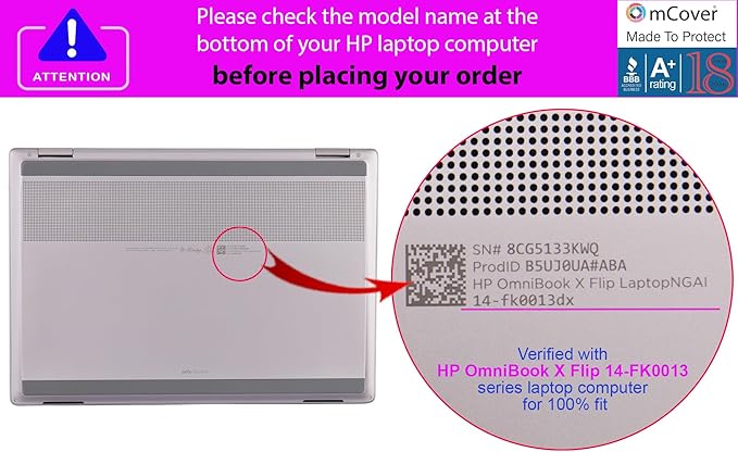 mCover Hard Case ONLY Compatible for 2025+ 14" HP OmniBook X Flip 14-FMxxxx 14-FKxxxx 2-in-1 (with 360° Hinge) Windows Laptop (NOT Fitting Any Other HP Models)- Green