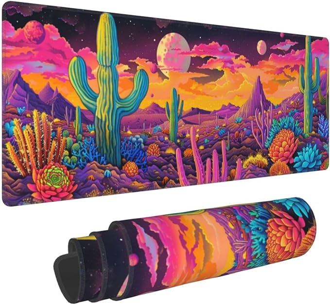 Mouse Pad Gaming - Large Mouse Pad for Desk with Waterproof Surface & Durable Design Desk Mat for Desktop & Office Accessories (Desert Dreamscape)