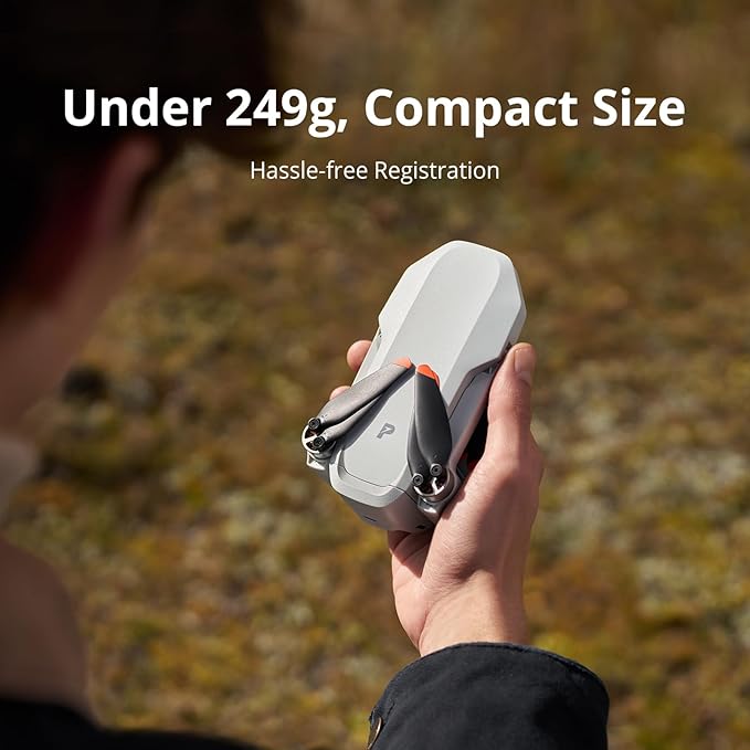 Potensic Atom 2 Fly More Combo with RC PTD 1, Drones with Camera for Adults 4K Video, 8K Photo, 10KM Transmission, 96 Mins Flight, 3-Axis Gimbal, AI Track, Vertical Shooting, AI Night Shot, Under 249g