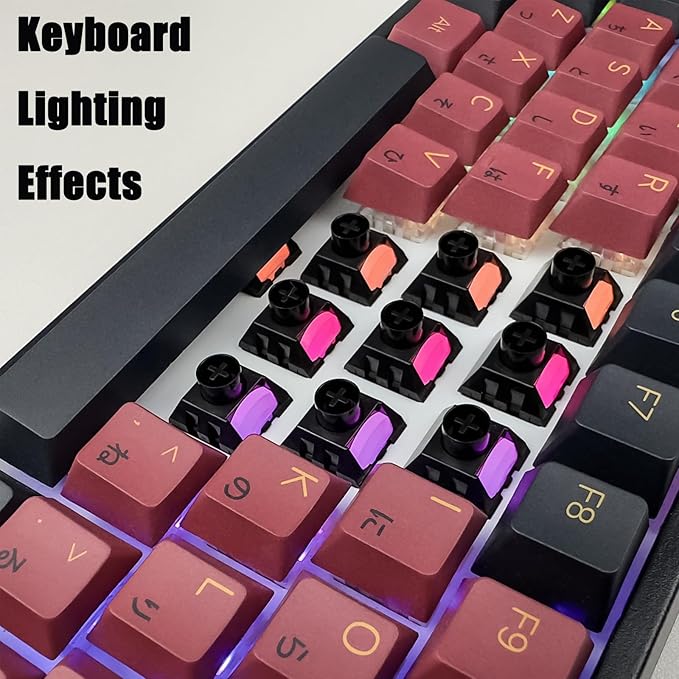 Kailh Box Dark Chocolate Pre lubed Switches for Mechanical Keyboard,5 pin Linear/55gf/Water&Dustproof/RGB/POM Material Switches(Dark Chocolate,108p)