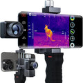 Thermal Master T2 Pro Thermal Monocular for iPhone, 1500 Yards Night Vision Camera with 13mm Lens, Tactical Handle, Infrared Imager for Outdoor Detecting Deer, Black