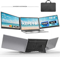 KEFEYA Laptop Screen Extender 15.6", 1080P FHD IPS Ultra-Slim Triple Portable Monitor for Laptop 12-17.3", Eyes Care HDR Travel Monitor, USB-C/HDMI Plug-Play Monitor Extender for macOS/Win and Phone