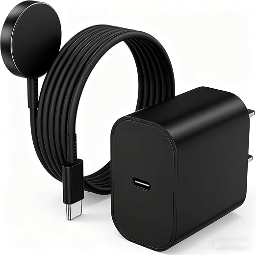 USB C Apple Watch Charger, [Apple MFi Certified] Magnetic iWatch Fast Charging Cable Cord 6ft and iPhone Type C Wall Charger Plug Block for Apple Watch Series Ultra 2/Ultra/11/10/9/8/7/SE/6/5/4/3/2