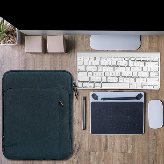 MoKo Laptop Sleeve Bag for 13.3-14 Inch, Notebook Carrying Case with Pocket Fits New MacBook Pro M3/M2 14" /13" M2/M1 Pro/M1 Max 14.2 2023-2021/Air 13.6" M2 2022, Surface Pro 9/8 13", Indigo