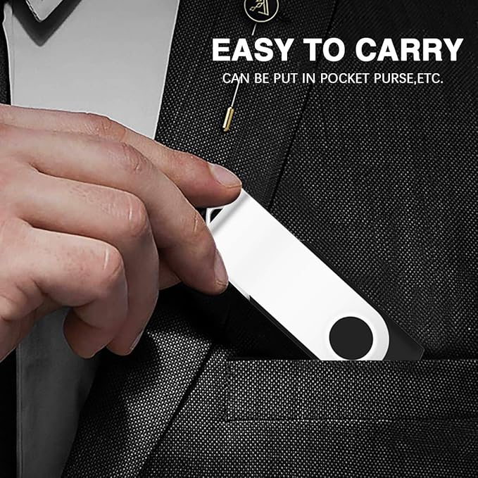 32GB USB Flash Drive 1PCS, EASTBULL USB 2.0 Thumb Drive Swivel USB Stick Memory Stick Metal Pen Drive (Black)