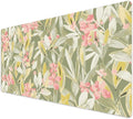 French KOKO Large Desk Mat 36" x 16.5" – Extended Floral Botanical Mouse Pad for Keyboard & Mouse – Non-Slip Waterproof Protector Aesthetic Office Desk Pad for Women