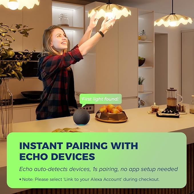 Lightinginside Matter Smart Light Bulbs Compatible with Alexa/Siri/Apple Home/Google Home/SmartThings, WiFi A19 E26 RGBCW Color Changing Light Bulb 800LM 9W 60W Equivalent, 2.4G WiFi, ETL Listed, 4PCS