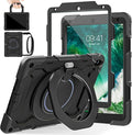 ROISKIN for iPad Pro 10.5 Case 2017/iPad Air 3rd Generation Case 2019, Rugged Heavy Duty Protective Cover with Screen Protector Pencil Holder, 360° Swivel Stand/Handle, Shoulder Strap for Kids