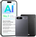 AI Voice Recorder,Unlimited Transcribe & Summarize,App Control,AI Note Taking Recording Device w/Case,Supports 152 Languages,Magnetic Voice Recorder for Calls,Meetings,Lectures,Interview,Gray
