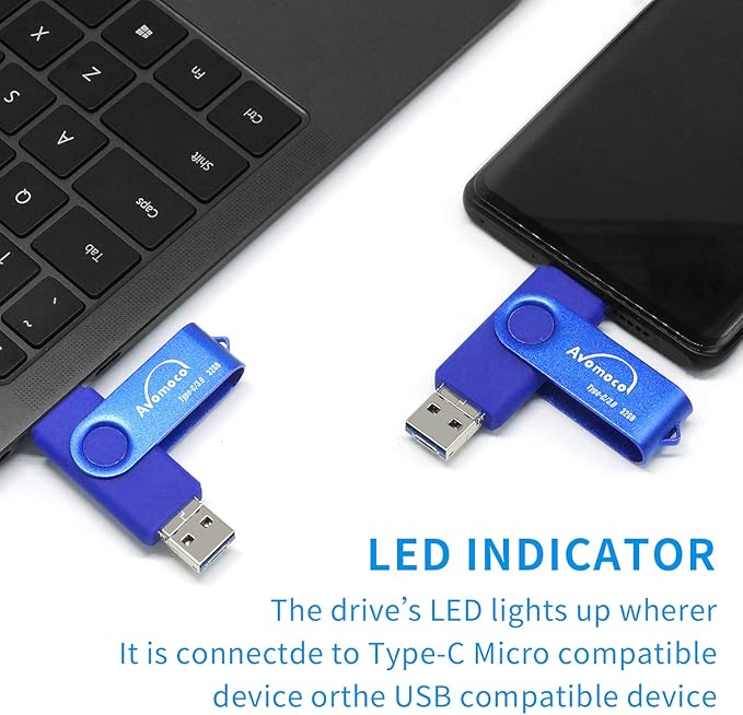 3.1 512GB 3 in1 High Speed Photo Backup Flash Drive for iPhone 15/16/17 wtih Type C/USB-C Port,Photo-Stick-for Android Phones with OTG Function