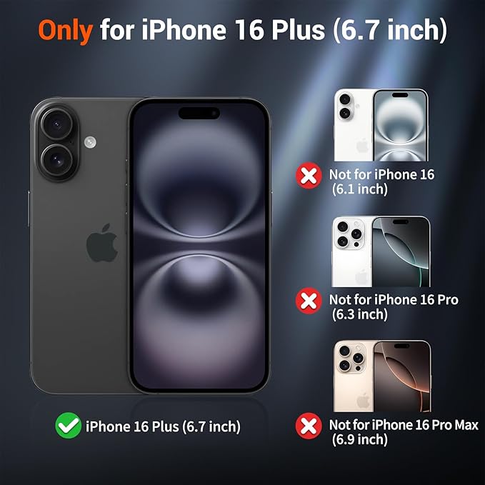 SUPFINE Magnetic for iPhone 16 Plus Case (Compatible with MagSafe) (Military Grade Drop Protection) Slim Translucent Matte Shockproof with Anti-Fingerprint Phone Case,Antique White