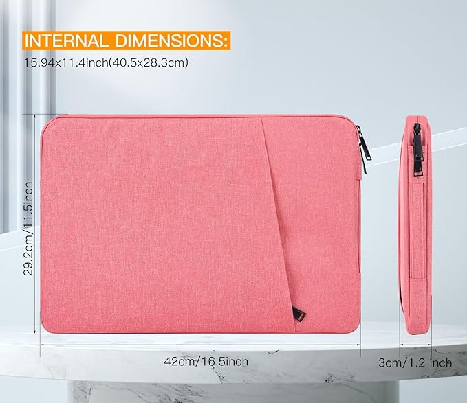 Portable Drawing Tablet Sleeve Protective Carrying Case for XP-Pen Artist13.3 Pro 13.3 Inch/ Artist12/ Artist Pro 14,Pink