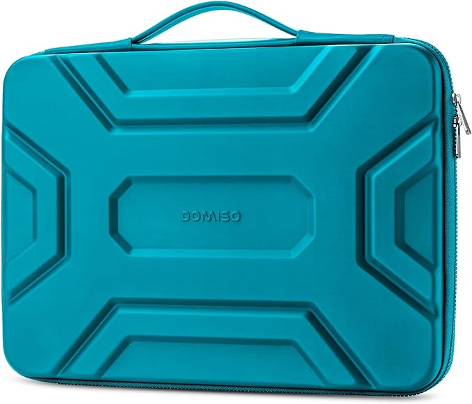 DOMISO 14 inch Laptop Sleeve with Handle, Shockproof & Waterproof EVA Protective Laptop case, Hard Laptop Sleeve for 14" HP Dell Asus Lenovo Laptop, Teal