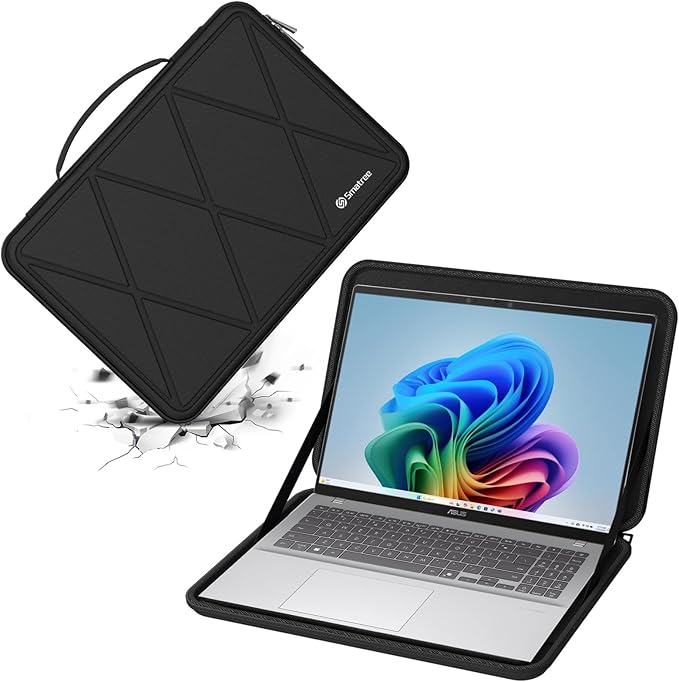 Smatree Hard EVA Protective Sleeve Case Compatible for 16 inch ASUS Vivobook 16X/16, for 15.6 inch ASUS Chromebook C523, for 15.6 inch Zenbook Pro Duo 15 OLED Laptop Bag(X8286)