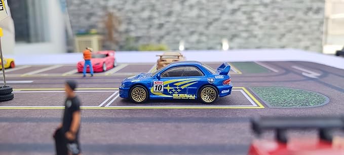 XXL 1/64 Scale Parking Lot Mouse Pad 90x40cm Non-Slip Rollable Desk Mat | Large Diorama Playmat for Hot Wheels, Matchbox, Mini GT, Tarmac, Inno64 and Diecast Car Collectors.