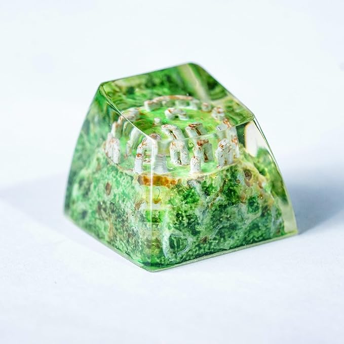 Stonehenge Artisan Keycap R1 SA Profile Custom Ritual Keycaps 1U ESC Handmade Gaming Ritual Resin Key Cap Cherry MX Switch Compatible Mechanical Keyboard Lover Gift