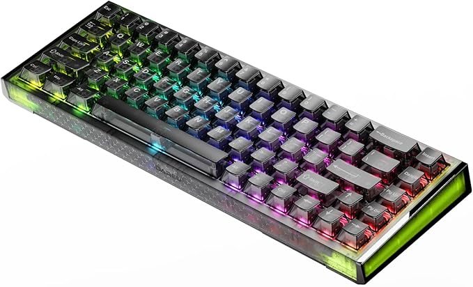 DAREU COOL68 60% Wired Gaming Keyboard, Rapid Trigger Magnetic Switch Keyboard with 8000Hz Polling Rate, Adjustable Actuation, 0.1ms Latency, Gasket Mount, Hot swappable, RGB Light