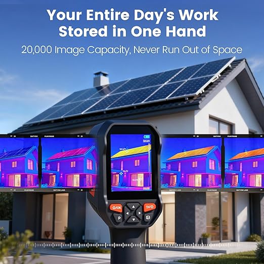 Hcalory T2-G 3.5" Thermal Camera 512*384 TISR Resolution Handheld Thermal Imager 6-Hour Battery Life with Video Recording and Wireless Connection Supported -4°F~1022°F Infrared Imager with PC Software