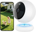 Noorio Security Cameras Wireless Outdoor Magnetic, Battery Powered Indoor Camera for Home Security, 1080P Human/Pet Detection, Bulit-in 32GB Storage, Color Night Vision